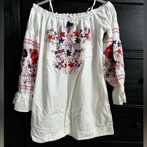 Free people embroidered mini dress